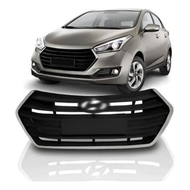 Imagem de Grade Dianteira Hb20 Hatch 2018 Com Moldura Cromada