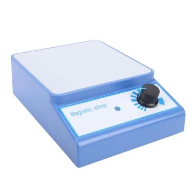 Imagem de Asixxsix Agitador magnético de laboratório, Aço inoxidável 316 Velocidade ajustável contínua de 3000 RPM Misturador magnético pequeno, Capacidade máxima de agitação: 3000 ml (Plugue da UE 100-240V)