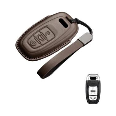 Imagem de Capa De Chaveiro De Couro Para Audi A4 A5 Q5 Q7 TT TTS 8S B9 2016 2017