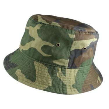 Imagem de Chapéu de balde Gelante Camo Cotton para mulheres e homens 1900