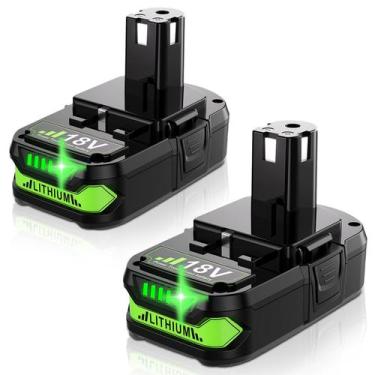 Imagem de Bateria Bonadget 18V 3.5Ah de íon de lítio para Ryobi 18V 2PACK