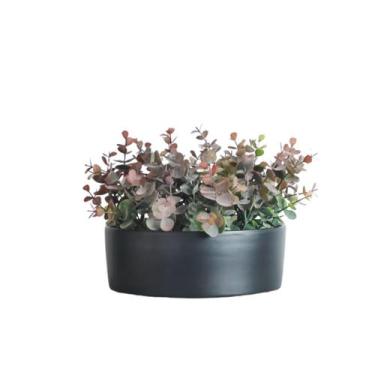 Imagem de Arranjo Centro de Mesa No Vaso Verdinhos Artificiais Eucalipto - La Ca