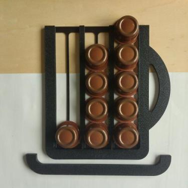 Imagem de Porta Cápsulas Três Corações - 15 Cápsulas - Toque 3D, Preto