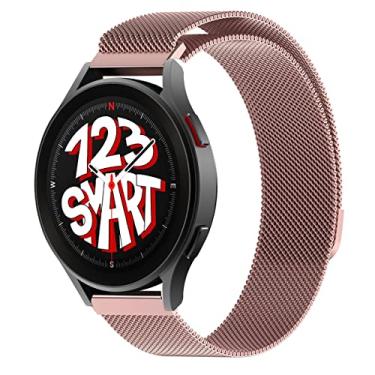 Imagem de Pulseira Milanese de Aço Marca 123Smart compatível com Galaxy Watch 4 Watch 5 Watch 6 Watch 7 40mm 42mm 43mm 44mm 45mm 46mm 47mm
