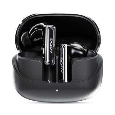 Imagem de DQDV Fones de ouvido sem fio com cancelamento ativo de ruído Bluetooth 6.0 com 6 Microfones, Áudio Hi-Fi, Modo de Jogo com Baixa Latência 0,35ms Atenuação de ruído de 52 decibéis (preto brilhante)