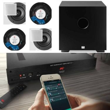 Imagem de Amplificador AAT AUDIOCAST AC-1 G2 + 4 Caixas NQ6 +Subwoofer