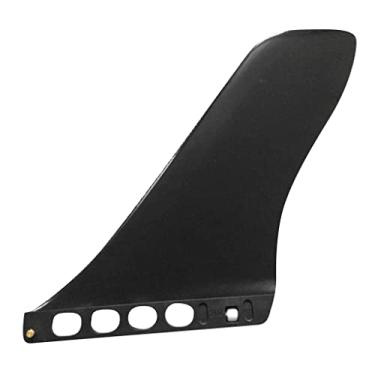 Imagem de 23 cm Soft Top Surf Fin para SUP Surfboard, softboard, paddleboard, pranchas de surfe, substituição de barbatanas macias - Preto