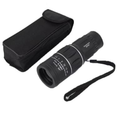 Imagem de Monóculo de Longo Alcance, 16x52, Zoom Ajustável, Ideal para Esportes e Observação, Preto