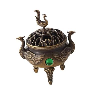 Imagem de Generic Suporte para queimador de incenso, decoração de mesa, móveis de liga chinesa, suporte para cone de incenso para ioga, spa, Fénix