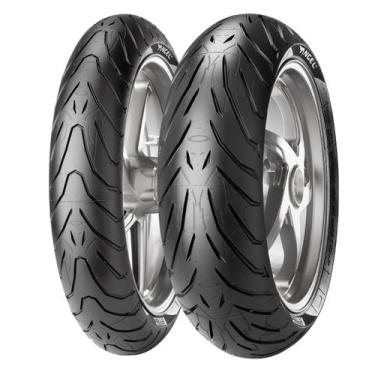 Imagem de Par Pneu Moto 120 70 R17 E 180 55 R17 Pirelli Angel ST Uso Sem Câmara