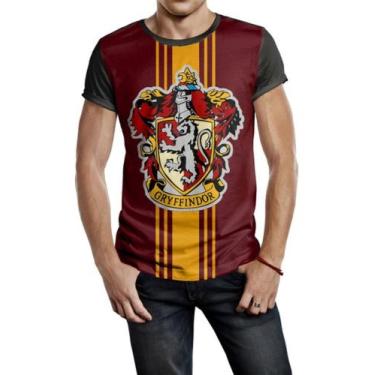 Imagem de Camiseta Masculina Harry Potter Gryffindor Ref:397 - smoke, Preto, GG