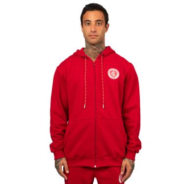 Imagem de Moletom Canguru Aberto com Ziper Capuz Internacional Oficial Masculino