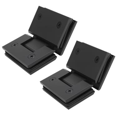 Imagem de AatrixQuayn Dobradiças de porta de chuveiro de vidro de 135 graus, latão sólido resistente, substituição de ferragens de porta de chuveiro para vidro temperado de 5/16" (8 mm) - 12 mm de espessura