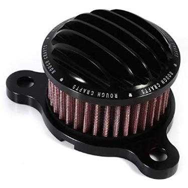 Imagem de Kit de sistema de filtro de admissão de ar para Harley Davidson Sportster XL883 XL883N XL883R XL883P XL1200 XL1200L XL1200X Ferro 883 Forty Eight XL1200X 2004-2016 Billet Alumínio CNC lavável