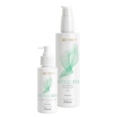 Imagem de Kit Balsamo e Loção AntiQueda Aneethun Tratamento para Queda