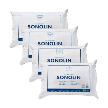 Imagem de Travesseiro Sonolin Prime Em Fibra Siliconada 50x70cm Branco