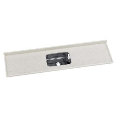 Imagem de Pia De Cozinha Mármore Sintético 199x55cm Com Cuba Aço Inox Multimóvei