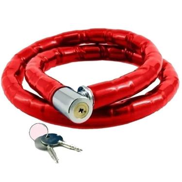 Imagem de Cadeado Articulado Reforçado 95cm Com Chave Tetra – Segurança Profissional Para Moto, Bike E Portão