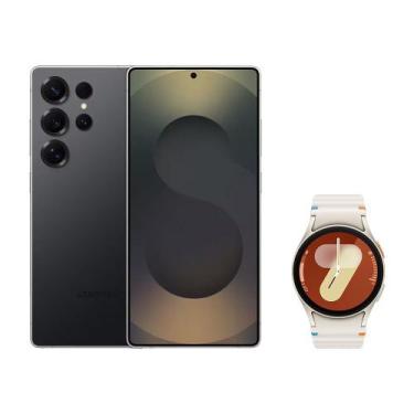 Imagem de S25 Ultra (512GB) - Titânio JetBlack + Watch7 BT 40mm - Creme - Samsun