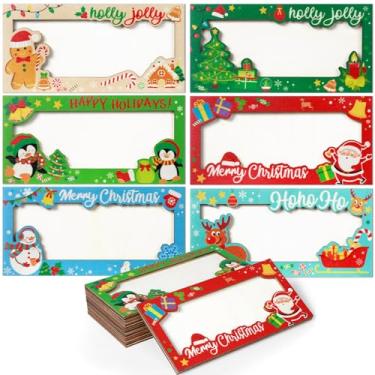 Imagem de Porta-dinheiro de Natal de madeira, carteira de Natal, porta-dinheiro, presentes em massa de madeira, Colorido., G