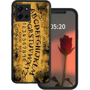 Imagem de GYSYSQSH Capa para celular Motorola Moto G Power 5G 2025 6,8 polegadas com placa Ouija design assustador para mulheres e homens, capa de proteção à prova de choque de silicone TPU macio com