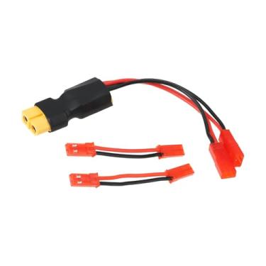 Imagem de YINETTECH Conector XT60 Dual JST com adaptadores fêmea-fêmea de 2 x 5 cm 22AWG para carro RC
