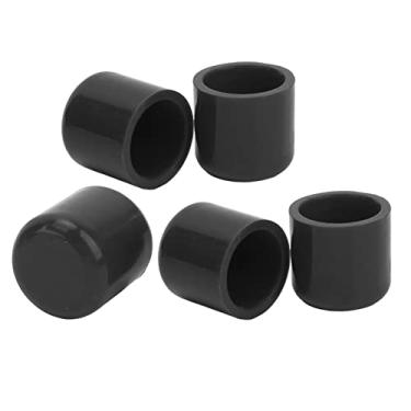 Imagem de Cryfokt Plugue de Mangueira de Vácuo de Entrada Resistente Ao Desgaste Flexível de Silicone para Todas As Aplicações Industriais de 30 Mm 5 Unidades (Preto)