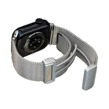 Imagem de Pulseira Magnética De Aço Inoxidável Para Apple Watch Ultra 49mm 44mm 