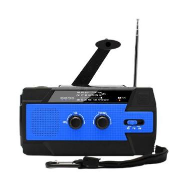 Imagem de Rádio Portátil Solar De Sobrevivência Com Manivela AM/FM, Carregador U