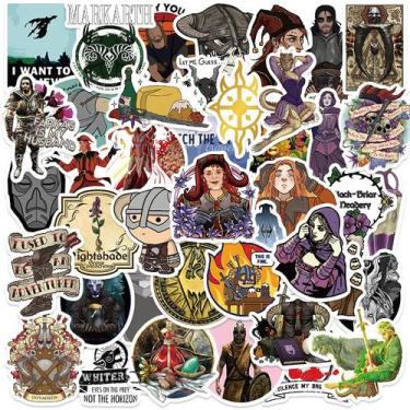 Imagem de Adesivos Elders Scrolls, vinil impermeável, anime, 50 unidades/lote - 