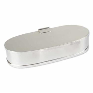 Imagem de Caixa Oval Grande Prata - St James