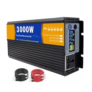 Imagem de AISINILALAO 12V 24V 48V 60V 72V Puro inversor de onda sinusoidal para RV, caminhão, off-grid Solar Car Power Inverter 12-72V V para 230V Convertidor com exibição LED/saídas AC (3000W),60V