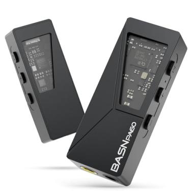 Imagem de BASN Amplificador de fone de ouvido PA60 portátil USB-C DAC, mini decodificador DAC Dongle ES9039Q2M, suporte PCM32bit/768kHz DSD512 com saída de 3,5 mm e 4,4 mm para telefone/laptop/leitores de