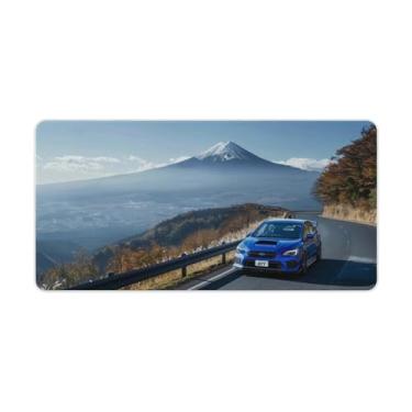 Imagem de HouLaiZhe JDM Tapete de mouse grande para jogos WRX Mount Fuji JDM Tapete de mesa de carro Base de borracha antiderrapante Acessórios de computador Laptop Suprimentos Bloco de escrita para escritório