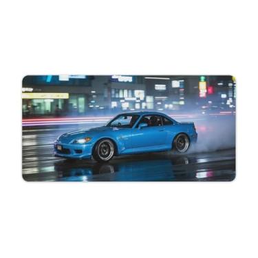 Imagem de HouLaiZhe Speedy JDM S2000 Tapetes de mouse para jogos de carro esportivo JDM Almofadas de mesa de carro grandes para teclado de mesa tapete de computador 30 x 60 cm