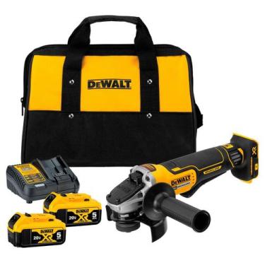 Imagem de Esmerilhadeira a Bateria 4.1/2" a 5" 20V Dewalt DCG413P2, 220V
