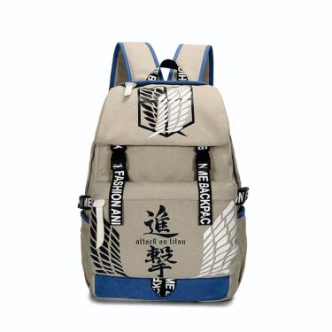 Imagem de Mochila Attack on Titans Levis Ackermans Cartoon Kids