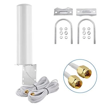 Imagem de Antena de suporte de parede para celular, amplificador celular, amplificador de sinal de celular, roteador 4G LTE Macho SMA 698-2700 MHz 3G/4G LTE de alto ganho