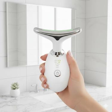 Imagem de Massageador Facial Elétrico Pescoço USB Firmeza Anti-Idade