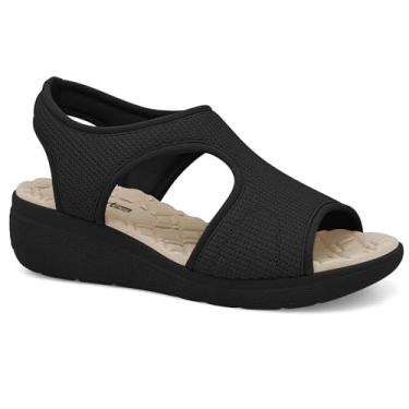 Imagem de Sandalia Comfortflex Lycra Ref 2486406 Preto 037