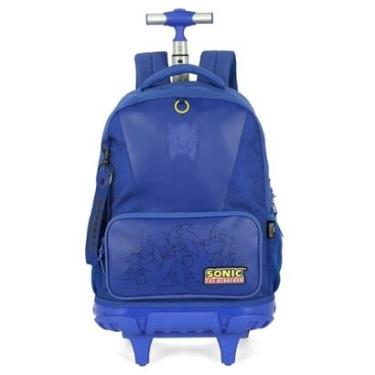 Imagem de Mochila de Rodinhas Escolar Juvenil Sonic-Masculino