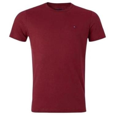 Imagem de Camiseta Tommy Hilfiger Ess Seasonal Reg Fit Solid Tee Bordô-Masculino