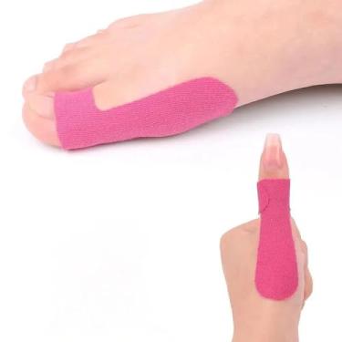 Imagem de 1 pacote de fitas de cinesiologia, fita esportiva pré-cortada em forma de V para suporte muscular