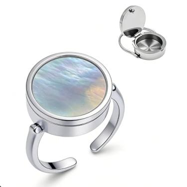 Imagem de DIOWUS Anel de batom feminino, protetor labial para dedo 2026 Novo anel de armazenamento multifuncional com design de armazenamento, como usar um acessório de armazenamento de medicamentos de