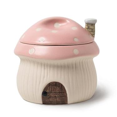 Imagem de RESVUGA Tigela de sopa de cebola francesa com tampa, ramekin, tigela divertida estilo casa de cogumelos novidade, bolos de lava, creme brulee, panela de ovo. Com aberturas de dissipação de calor, 368