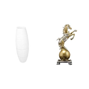 Imagem de Whtkoph Abajur Decorativo Moderno de Chão, Estilo Artesanal, Simples, para Sala de Estar, Escritório, Peça Central, Prateleira, Quarto, Casa Ou Hotel.