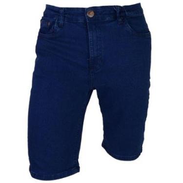 Imagem de Bermuda Jeans Masculina Ouzzare Regular Azul - ZZ70661-Masculino