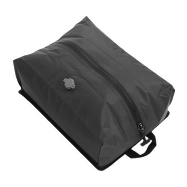 Imagem de Saco de vácuo de viagem reutilizável, compressão, economia de espaço, cubo de embalagem com vedação a vácuo para malas, bagagem, mochila 70D TPU, fundo plano, cinza 17L (Sem janela)