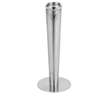 Imagem de Eliminação de pontas de cigarro Ash Pillar Outdoor Indoor Collection Extintor de fumaça Aço inoxidável Lixeira(Silver)