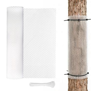 Imagem de Cerca de arame de galinha, rede de malha de arame de 40 cm x 3 m | Cerca de barreira de animais com 50 laços de zíper, para frango, cão, gato, coelho, planta, , pátio, quintal, proteção